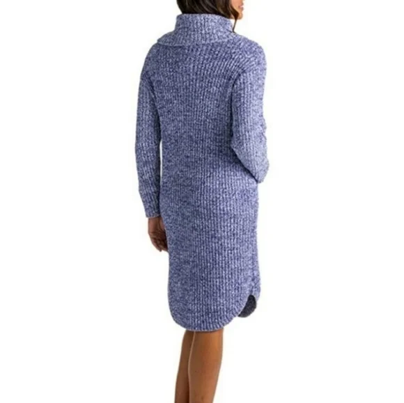 NWT Softies Marshmallow Slouch Turtleneck LoungerSize S|M In Navy - Picture 2 of 6